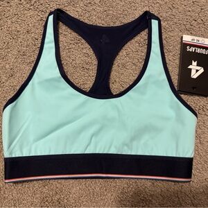 Fourlaps Teal Sports Bra